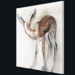 Gazelle Fawn Canvas Print<br><div class="desc">Gazelle Fawn (Arabian Gazelle) 2010 (oil on paper) Adlington Mark / Private Collection / Bridgeman Images Wild Animals</div>