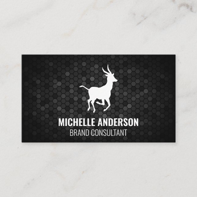 Gazelle Logo Business Card (Front)