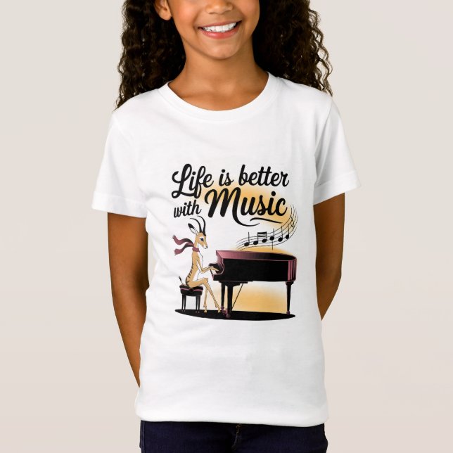 gazelle piano T-Shirt (Front)