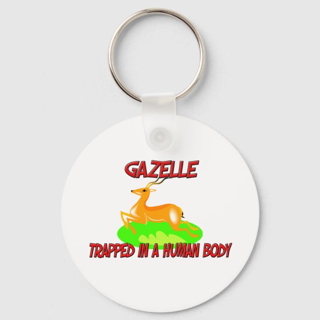 Gazelle trapped in a human body keychain (Front)
