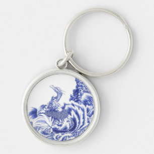 "Gazing" Artistic Dragon Keychain