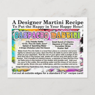 Gazpacho Martini Recipe Postcard