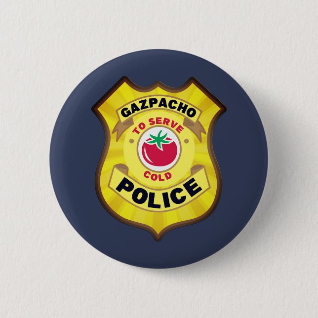 Gazpacho Police Badge Button (Front)