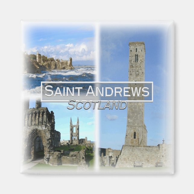 GB0147 Europe, Scotland, Saint Andrews, Fridge Magnet (Front)