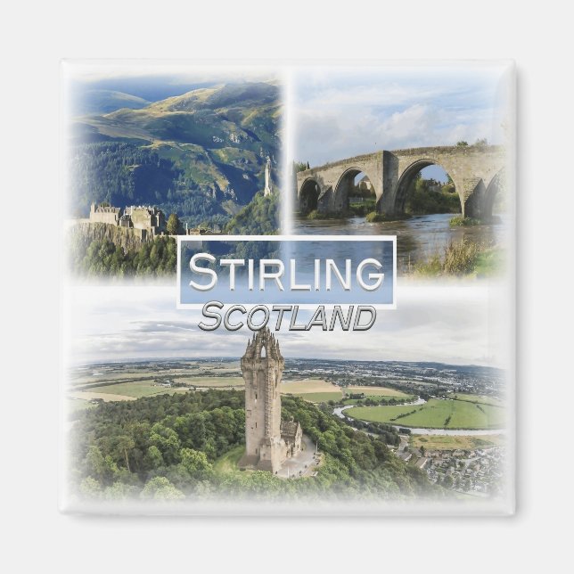 GB0153 Europe, Scotland, Stirling, Fridge Magnet (Front)
