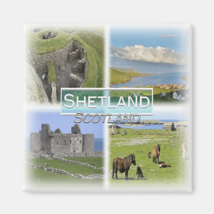 GB0155 Europe, Scotland, Shetland, Fridge Magnet