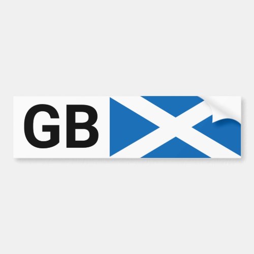 GB Car Sticker UK  Scotts travel abroad Scotland