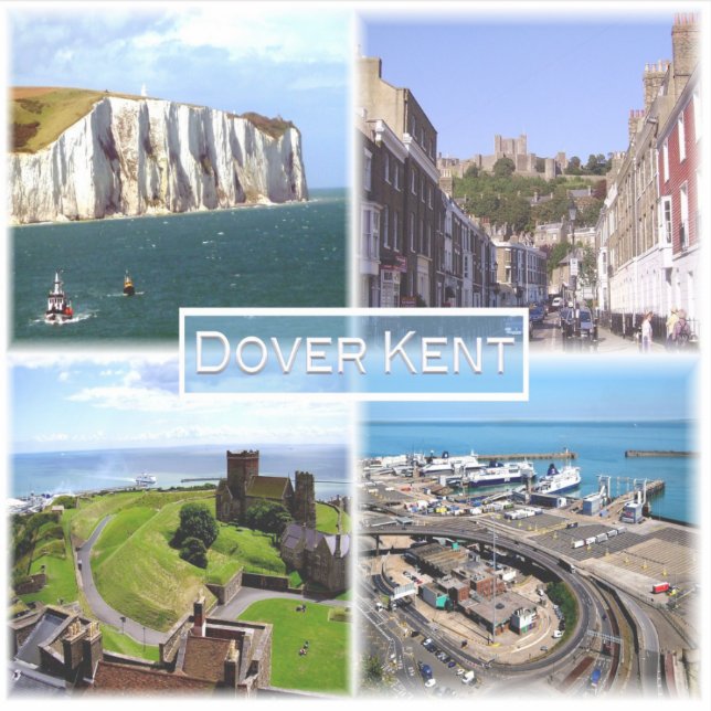 GB Dover Kent - Dover Castle - White Cliff - Castl Sticker (Front)