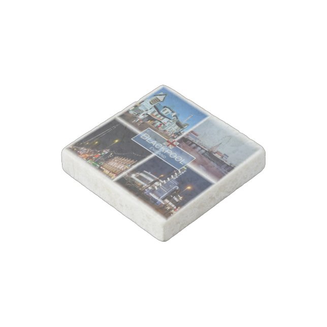 GB  England - Blackpool - Pleasure Beach - Stone Magnet (Angled)