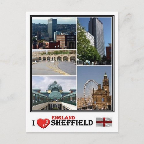 GB England _ Yorkshire Sheffield _ Postcard