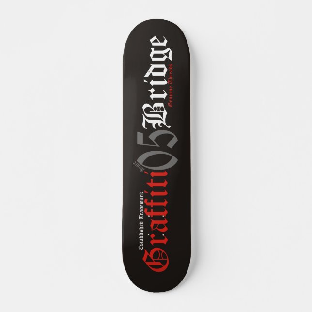 GB GENUINE THREADS 3 SKATEBOARD DECK (Front)