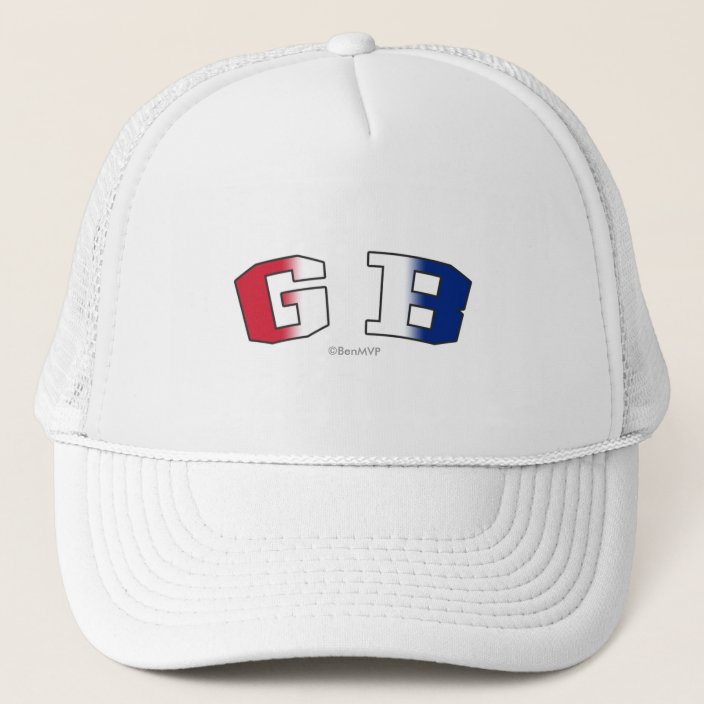 GB in National Flag Colors Hat