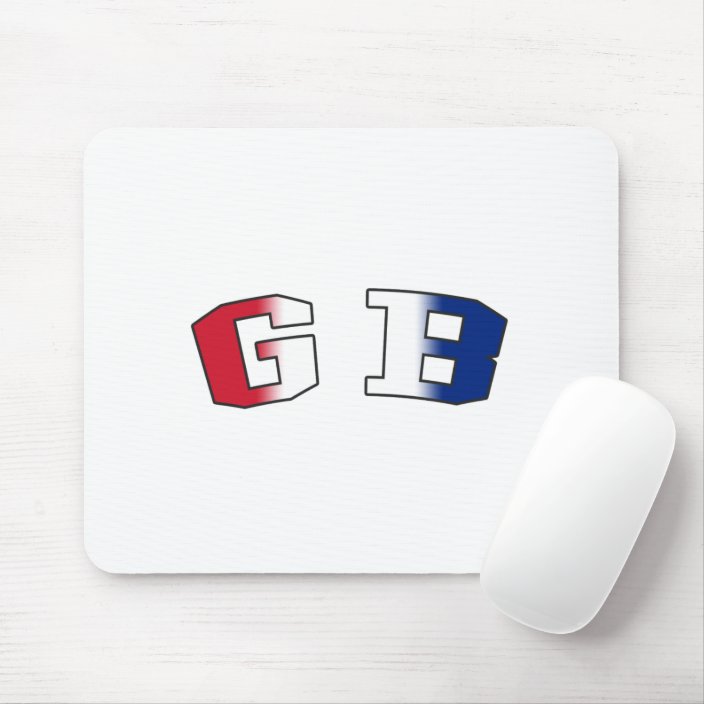 GB in National Flag Colors Mouse Pad