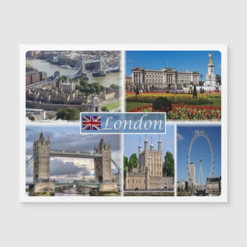 GB LONDON England London Large Fridge Magnet