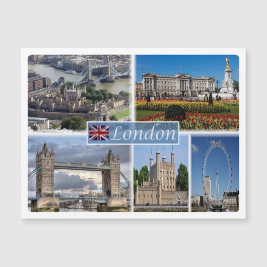GB LONDON, England London, Large Fridge Magnet (Front)
