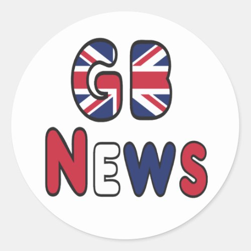 GB News Classic Round Sticker