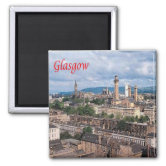 Glasgow Highlights Magnet Buchstaben Souvenir Schottland Scotland 