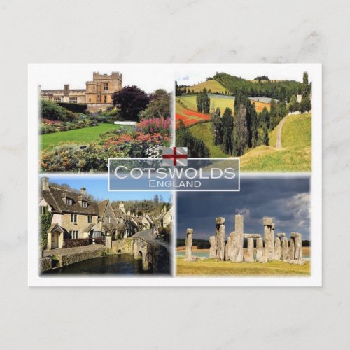 GB United Kingdom _ England _ Cotswolds _ Postcard