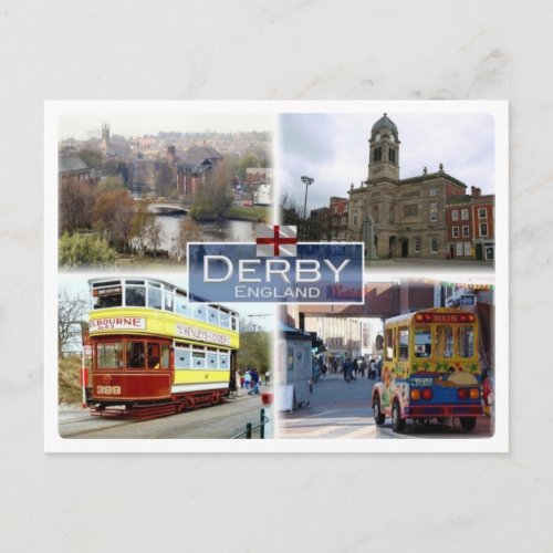 GB United Kingdom _ England _ Derby _ Postcard