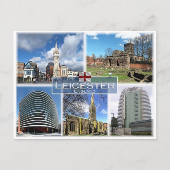 GB United Kingdom - England - Leicester - Postcard (Front)