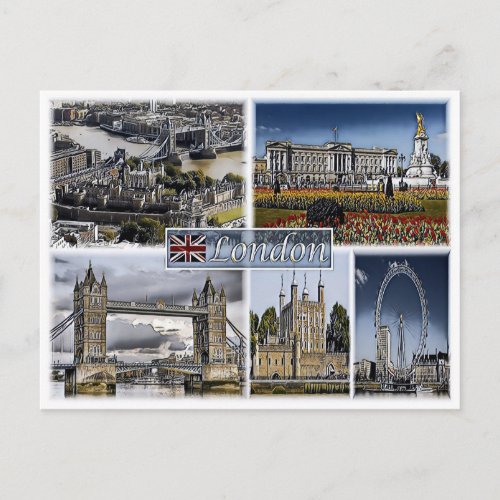 GB  United Kingdom _ England _  London Postcard