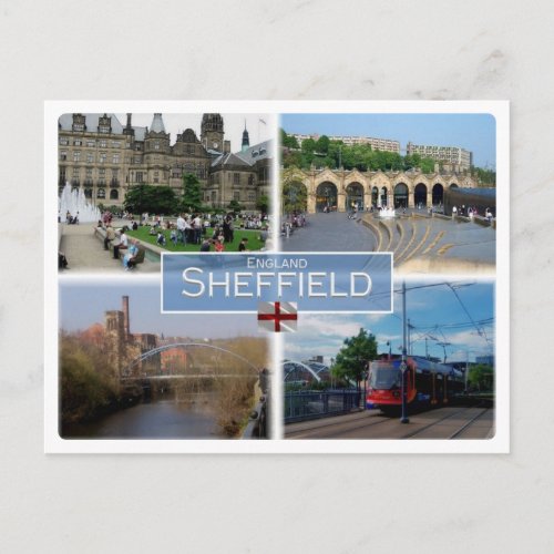 GB United Kingdom _ England _Yorkshire _ Sheffield Postcard
