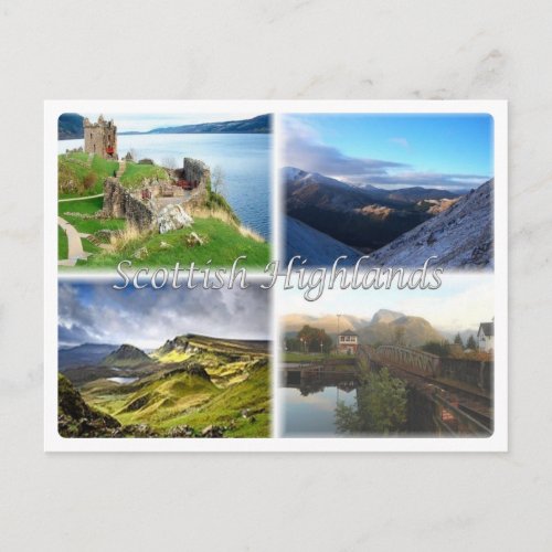 GB United Kingdom _ Scotland _ Scottish Highlands Postcard