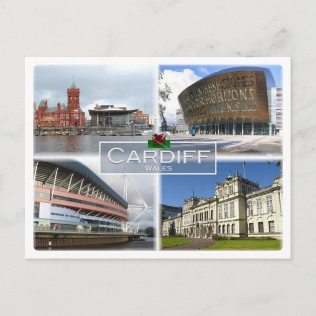 GB United Kingdom - Wales - Cardiff - Postcard (Front)