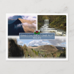 GB United Kingdom - Wales - The Brecon Beacons  NP Postcard