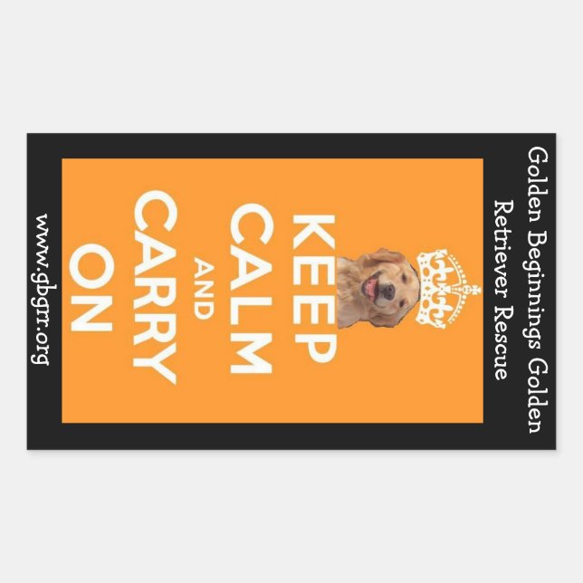 GBGRR Keep Calm Sticker (Front)