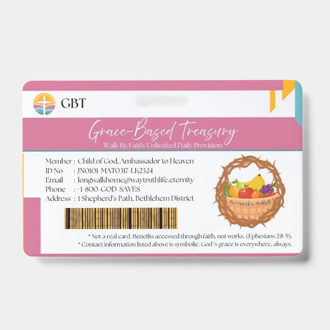 GBT Badge (Remember Christian Grace) (Front)