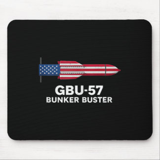 Gbu-57 Bunker Buster American Flag 4th Of July Tan Mouse Pad