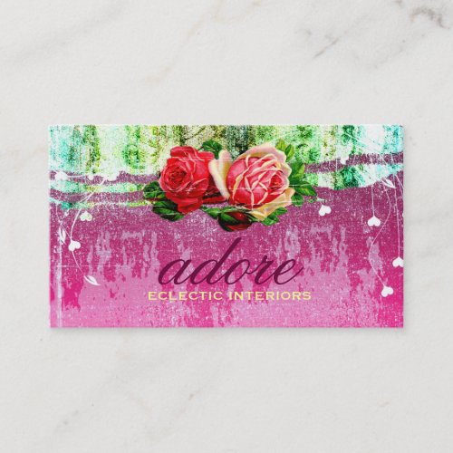 GC | Adore in Roses | Vintage Business Cards