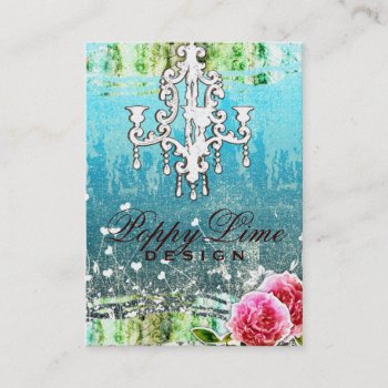 Gc Adore Vintage Turquoise Gold Metallic Business Card by TheGreekCookie at Zazzle
