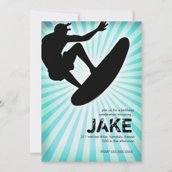 Gc Aerial Surf Linen Paper Invitation by TheGreekCookie at Zazzle