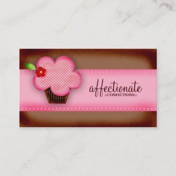 Gc | Affectionate Confections Cupcake Business Card by TheGreekCookie at Zazzle