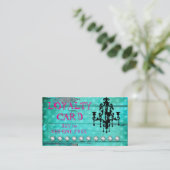 GC Aqua Vintage Wood Loyalty Card (Standing Front)