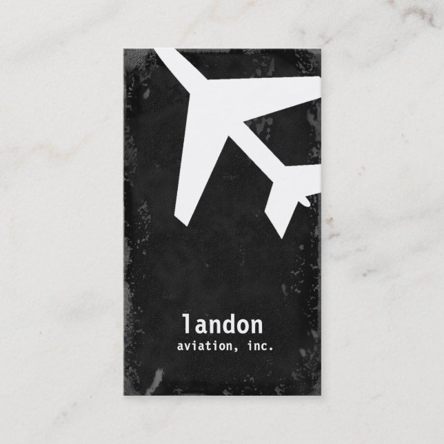 GC AVIATION TAKE OFF WHITE BUSINESS CARD (Front)