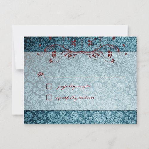 GC | Bejeweled Turquoise &amp; Red RSVP