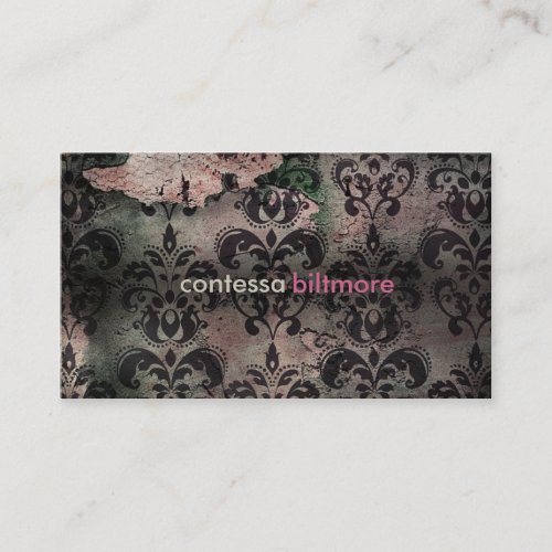 GC Captivating Contessa | Pink | MatteCreamCard Business Card Template