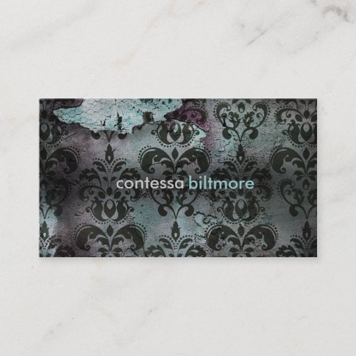 Customizable GC | Captivating Contessa | Teal Business Card Template