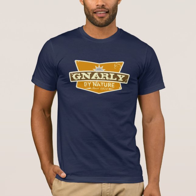 GC | Customizable 1 | Gnarly by Nature Navy T-Shirt (Front)