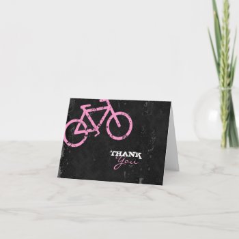 Gc | Cycle City Concrete - Pink Thank You Card by TheGreekCookie at Zazzle