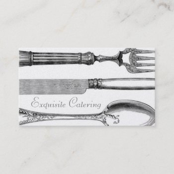Gc | Exquisite Table Setting Gold Metallic Business Card by TheGreekCookie at Zazzle