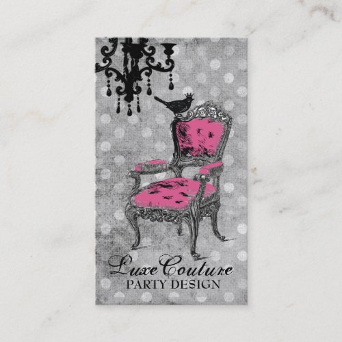 GC | Fabulously French Gray Dots Business Card Templates