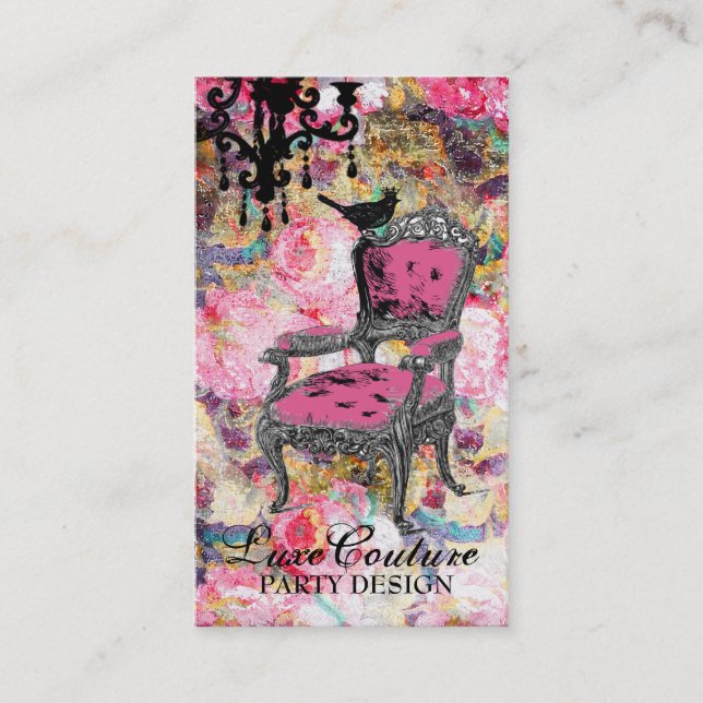 GC | Fabulously French Shabby Rose Business Card (Front)