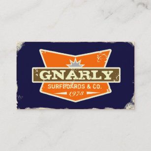 GC   Gnarly Navy   Orange Business Card