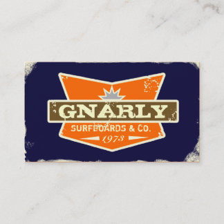 GC | Gnarly Navy | Orange Business Card