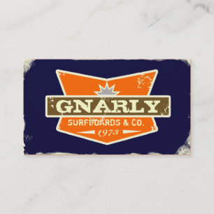GC Gnarly Navy Orange Business Card