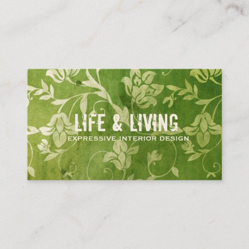 GC | Gorgeous Green Floral Business Card Templates